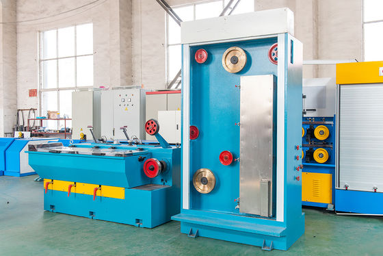 Good price Outlet 0.4mm 17 Pass Intermediate Copper Wire Drawing Machine With Dual Spool Take Up online