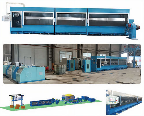 Good price High Speed Copper Rod Breakdown Machine With Automatic Dual Spool Take Up Device online
